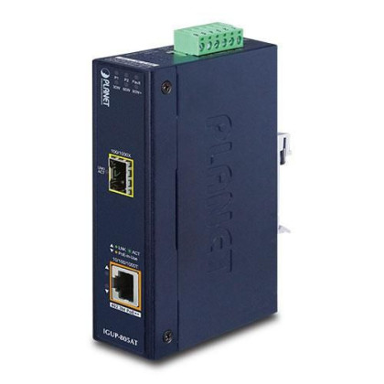 IGUP-805AT Planet Industrial 1-Port 100/1000X SFP to 1-Port 10/100/1000T