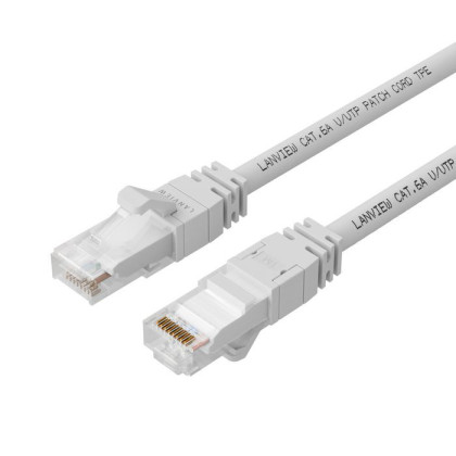 LV-SFTP6A05W Lanview CAT6A S/FTP 5m White LSZH, SNAGLESS HIGH-FLEX