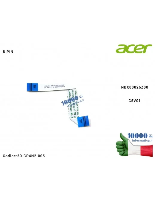 Cavo Collegamento Touchpad TP (8 PIN) ACER Aspire A315-33 A315-41 A315-41G A315-53 A315-53G A515-41G A515-51 A515-51G A615-51 NB
