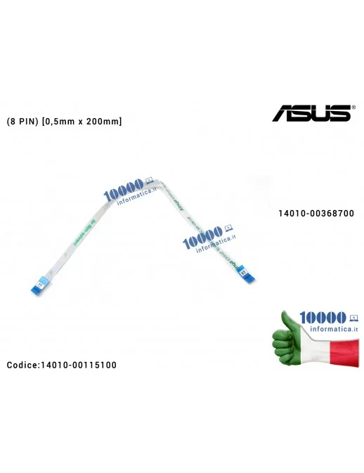 Cavo Collegamento Touchpad TP FFC (8 PIN) [0,5mm x 200mm] ASUS VivoBook Pro N552V N552VW N552VX 14010-00368700