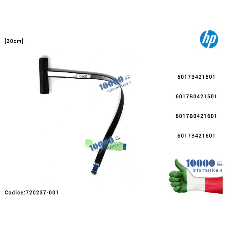 Cavo Connettore Hard Disk HDD SATA HP Envy 17 17-J100 M7-J DW17 [20 cm] 6017B421501 6017B0421501 6017B0421601 6017B421601