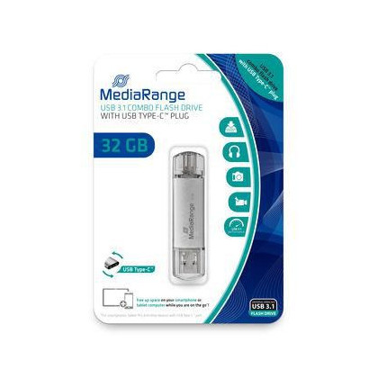 MR936 MediaRange USB-Stick 32 GB USB 3.1 combo mit USB