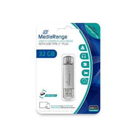 MR936 MediaRange USB-Stick 32 GB USB 3.1 combo mit USB