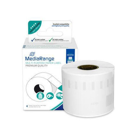 MRDY99014 MediaRange Multi-Purpose Paper Labels, For Label Printers Using Dymo