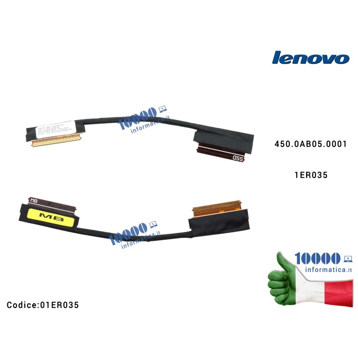 Cavo Connettore M.2 Hard Disk HDD SATA LENOVO ThinkPad T570 P51S 450.0AB05.0001 1ER035