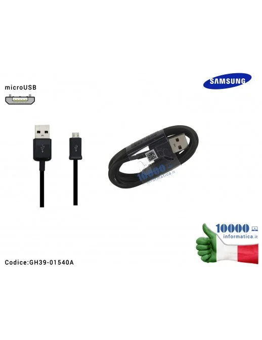 Cavo Dati Ricarica microUSB SAMSUNG ECB-DU5ABE [NERO] (1 metro)