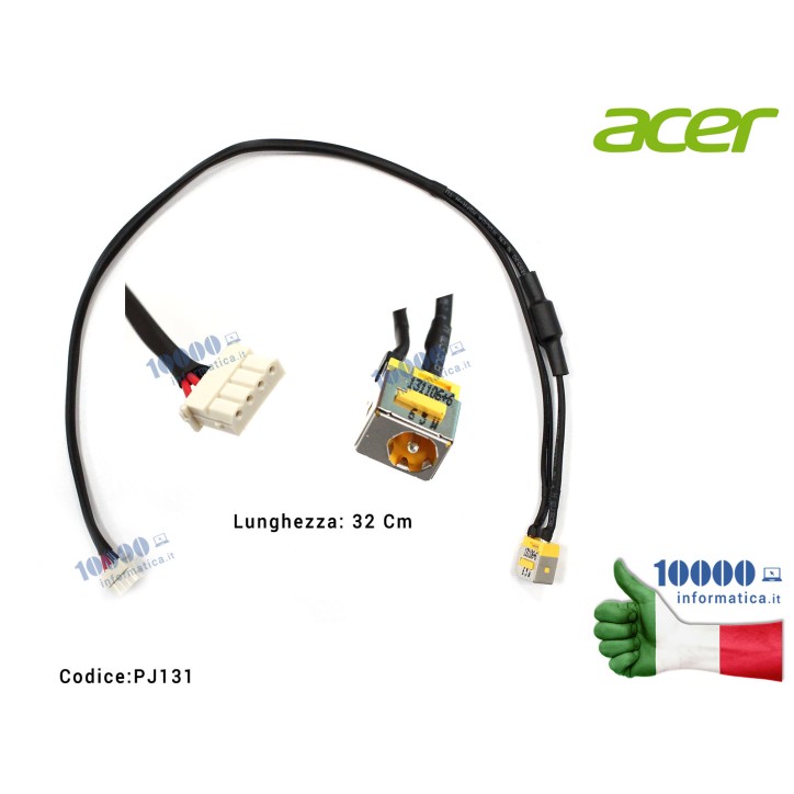 Connettore di Alimentazione DC Power Jack PJ131 ACER [65W] Aspire 5920 5920G 6530 6930 6930G