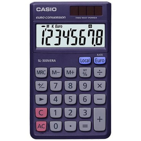 SL-300VERA Casio Sl-300Ver Calculator Pocket Blue