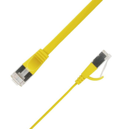 STP-FL6A-00100-GL LinkIT Flat U/FTP Cat6A Yellow 1m 116419 AWG 32/7, PVC, 1,85x6mm