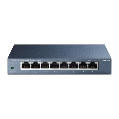 TL-SG108 Omada 8 port Gigabit Switch, metal, 768170, 31906 EU-plug 8 10/100/1000M