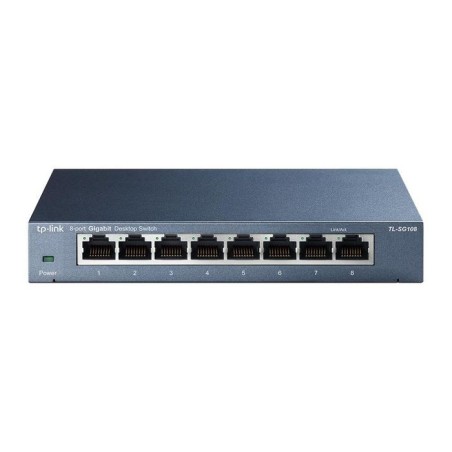 TL-SG108 Omada 8 port Gigabit Switch, metal, 768170, 31906 EU-plug 8 10/100/1000M