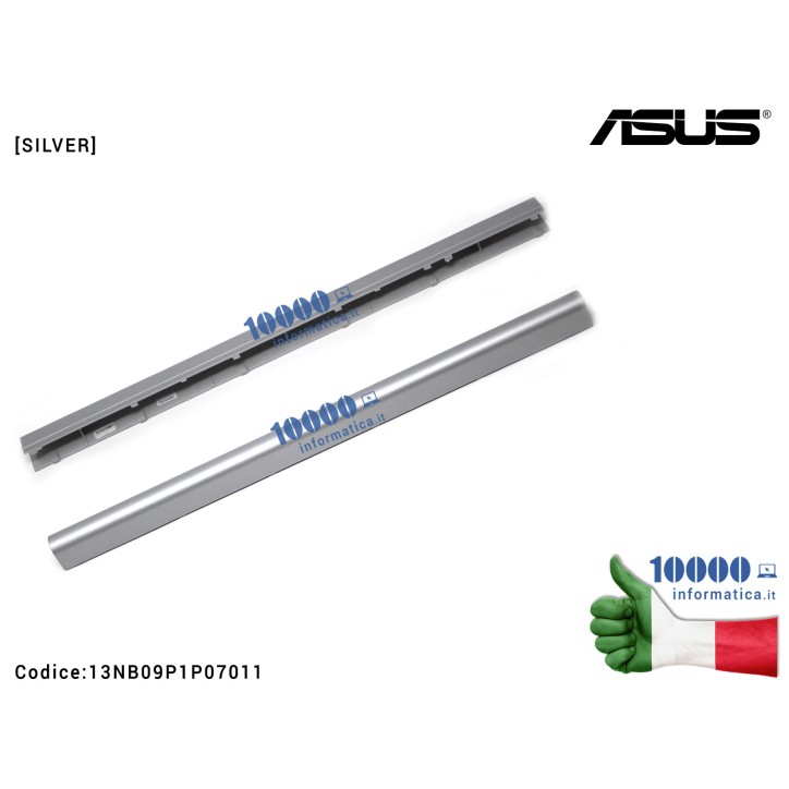 Copri Cerniere Coperchio ASUS VivoBook Pro N552 N552V N552VX N552VW [SILVER] LCD HINGECAP