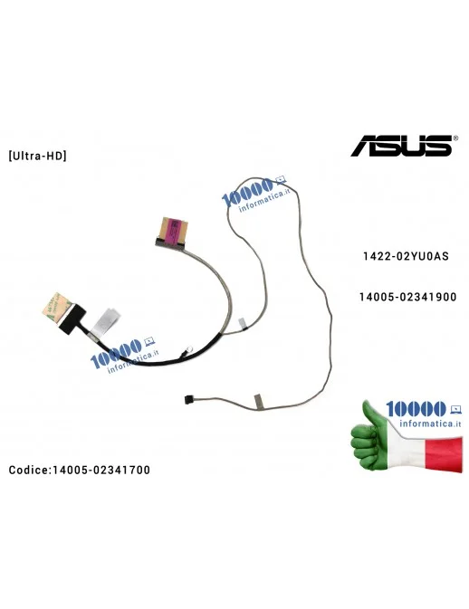 Cavo Flat LCD ASUS [40 PIN] [NO TOUCH] [SOLO PER MODELLI 4K UHD] VivoBook Pro 15 N580G N580GD X580GD X580G M580G 1422-02YU0AS 14005-02341900