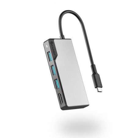 UCFUHDV2-SGR Alogic Usb-C Fusion Core 5-In-1 Hub V2