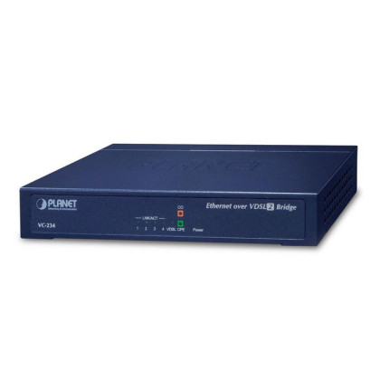 VC-234 Planet 100/100 Mbps Ethernet (4-Port LAN) to VDSL2 Bridge - 30a