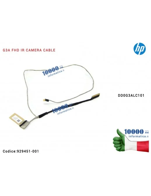 Cavo Flat LCD HP OMEN 15-CE [IR CAMERA] 15-CE011DX 15-CE015DX 15-CE009NL [FHD] DD0G3ALC101 DD0G3ALC011 (Full-HD)