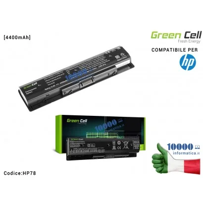 HP78 Batteria HSTNN-YB4O Green Cell Compatibile per HP Pavilion 14 15 17 Envy 15 17 [4400mAh]