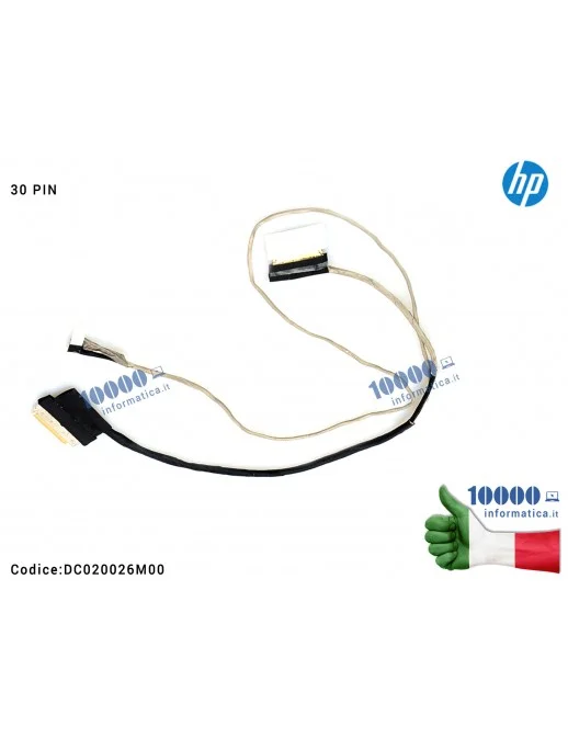 Cavo Flat LCD HP 15-AC 15-AF 15-AY 15-BA DC020026M00 250 G4 255 G4 250 G5 255 G5 DC020026M00 813959-001