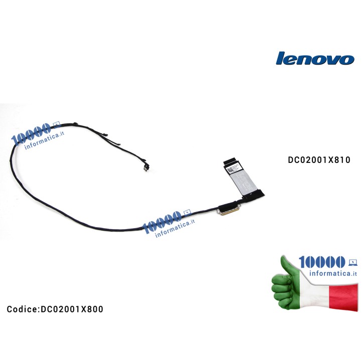 Cavo Flat LCD LENOVO Yoga 900-13ISK 900-13ISK2 Yoga 4 Pro 80MK DC02001X800 DC02001X810 BYG40