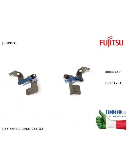FUJ:CP651754-XX Cerniere Hinges LCD FUJITSU LifeBook A544 A514 [COPPIA] 38037459 CP651754