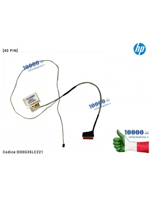 Cavo Flat LCD [40 PIN] HP Omen 15-AX Pavilion 15-BC 15-BC220NR 15-AX033DX 15-AX250WM DD0G35LC221