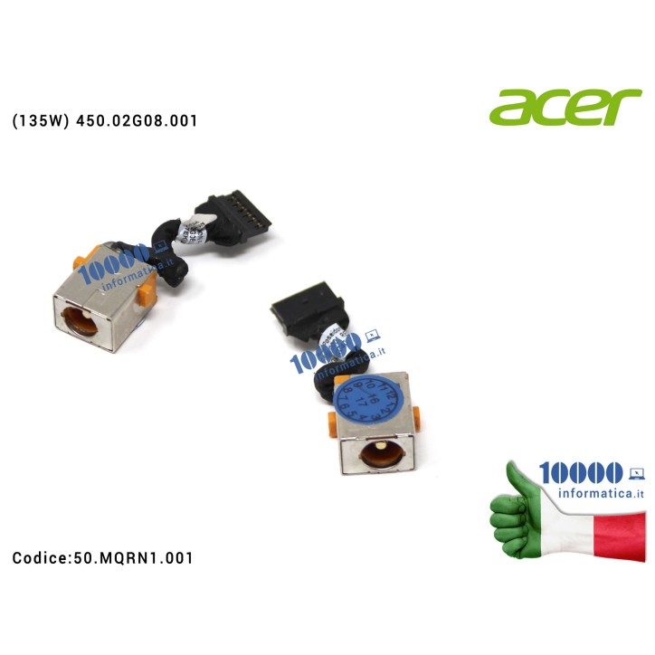 Connettore di Alimentazione DC Power Jack ACER Aspire VN7-591G VN7-791G (135W) 450.02G08.001