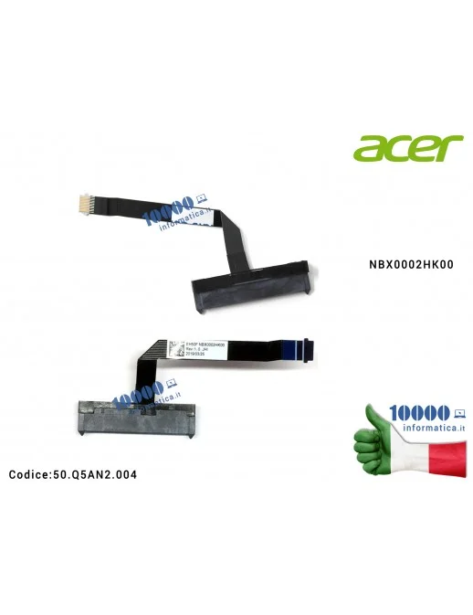 Cavo Hard Disk HDD FFC ACER Nitro 5 AN515-54 AN515-55 AN715-51 Aspire A715-74G ConceptD 3 CN315-71 NBX0002HK00 50.Q5AN2.004 50Q5AN2004