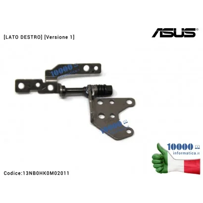 13NB0HK0M02011 Cerniera Hinge [DX] [Versione 1] ASUS E406 E406M E406MA E406S E406SA R420M R420MA [LATO DESTRO] 13NB0HK0M02021