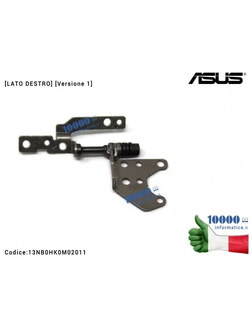 Cerniera Hinge [DX] [Versione 1] ASUS E406 E406M E406MA E406S E406SA R420M R420MA [LATO DESTRO] 13NB0HK0M02021