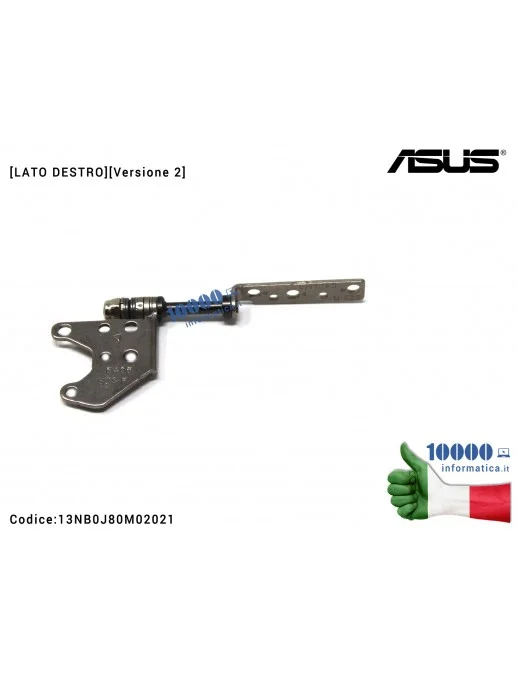 Cerniera Hinge [DX] [Versione 2] ASUS E406 E406M E406MA E406S E406SA R420M R420MA [LATO DESTRO] 13NB0J80M02021