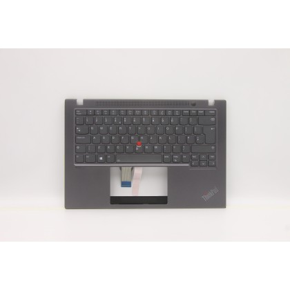 5M11A37947 C-cover with keyboard Coperchio C con tastiera, Inglese (Regno Unito), grigio