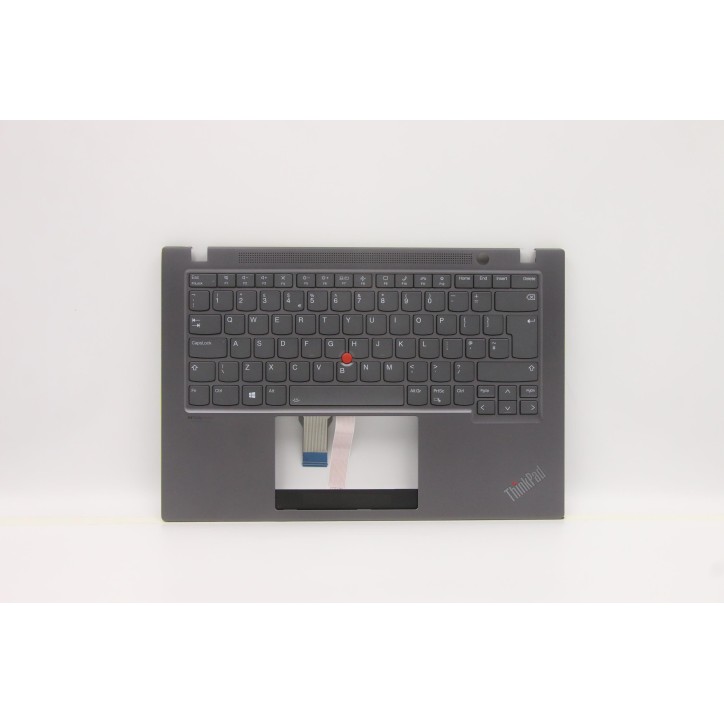 5M11A37947 C-cover with keyboard Coperchio C con tastiera, Inglese (Regno Unito), grigio