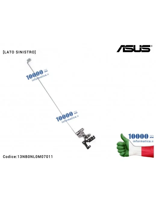 Cerniera Hinge [SX] ASUS VivoBook 15 X571 X571G X571GT X571GD RX571G RX571GT [LATO SINISTRO] 13NB0NL0M07011