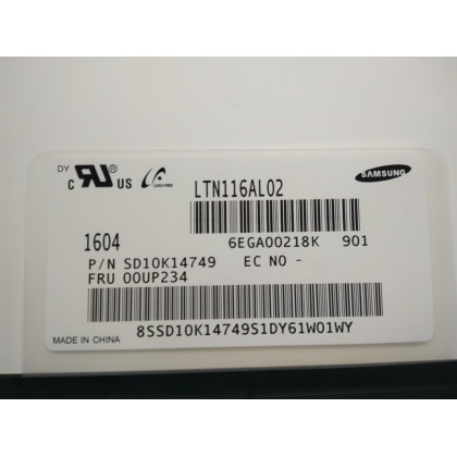 01AW189 - Lenovo 01AW189 Modulo LCD Lenovo MECH_ASM 11'6,GNZ ,GFF,HD,S