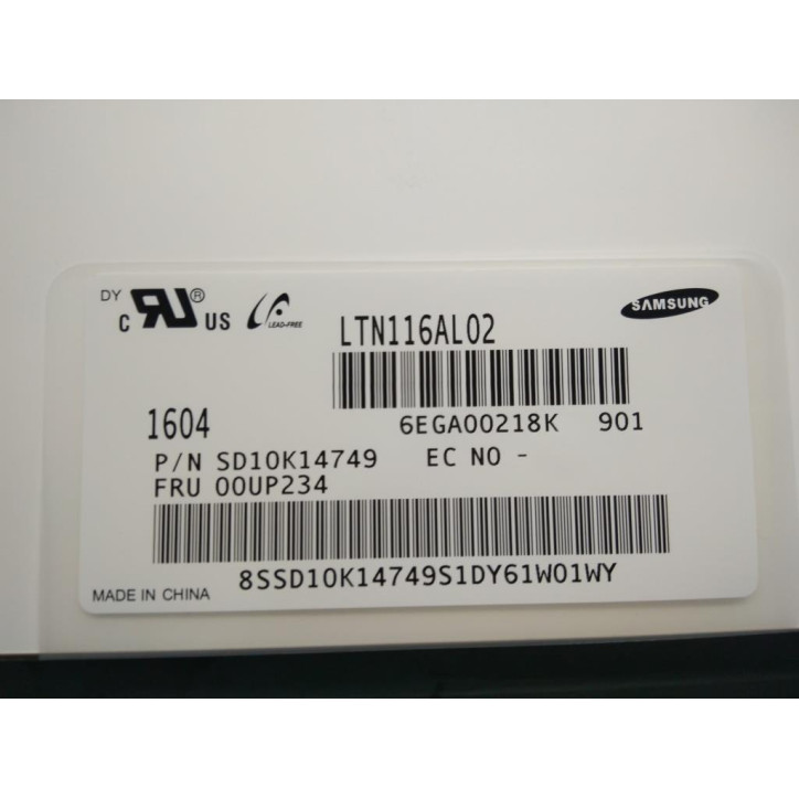 Lenovo 01AW189 Modulo LCD Lenovo MECH_ASM 11'6,GNZ ,GFF,HD,SDC,w/bezel