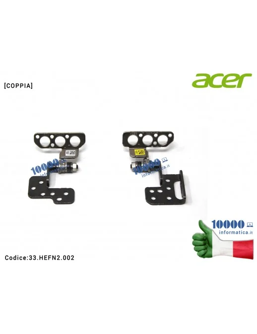 Coppia Cerniere Acer Aspire A315-42 A315-54 A315-56 | N19C1 | 33.HEFN2.002 Cerniere Hinges ACER Aspire A315-42 A315-42G A315-54 