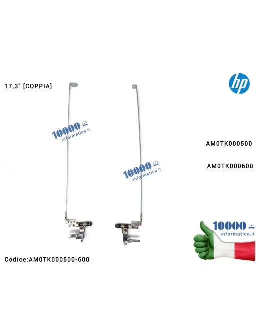 Cerniere Hinges LCD [COPPIA] HP ZBook 17 G2 17,3 [R+L] AM0TK000500 AM0TK000600