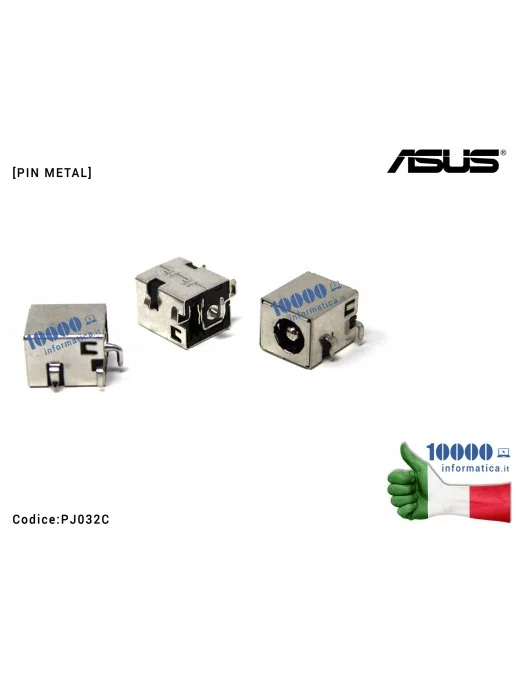 Connettore DC Power Jack (METAL) PJ032C ASUS K53 K52 K54 X54C X54L K72F K72JT K72JR K43SV K53SV [PIN METAL]