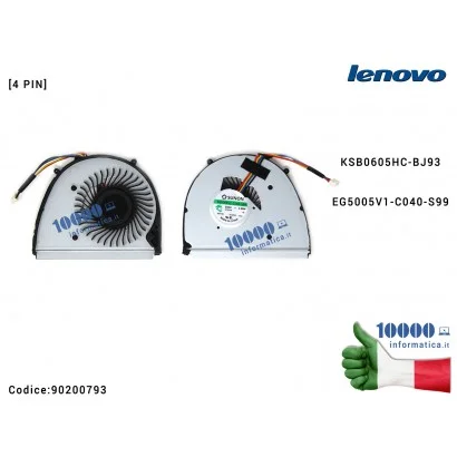Ventola di Raffreddamento Fan CPU LENOVO IdeaPad U310 13'' U310-ITH U310-IFI KSB0605HC-BJ93 EG5005V1-C040-S99