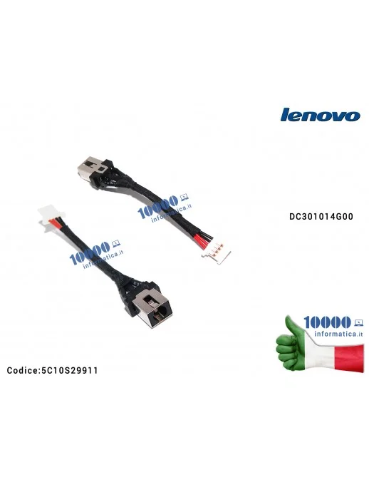 Connettore di Alimentazione DC Power Jack LENOVO IdeaPad S340 S340-14IWL S340-14API S340-S340-15API (81NC) S340-15IWL DC301014G00 81QG0007US