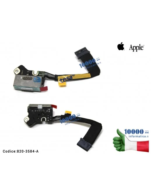 Connettore di Alimentazione DC Power Jack MackBook Pro A1502 (2013) (2014) (2015) MagSafe 2 ME864 ME865 820-3584-A DC Jack Board Port Socket