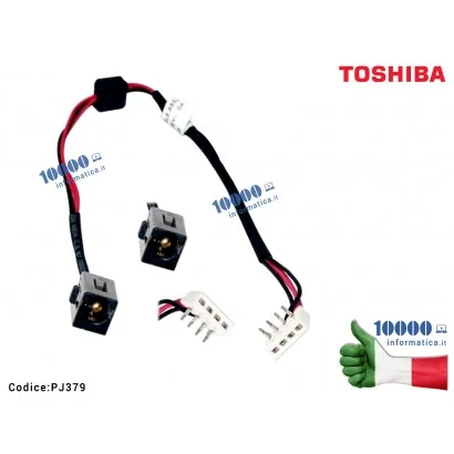 PJ379 Connettore DC Power Jack PJ379 TOSHIBA Satellite Pro C660 A660 A660D L670 L675 L670D