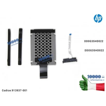 KIT Supporto Caddy + Cavo Connettore HDD Hard Disk HP Pavilion 15-AX 15-BC 858969-001 DD0G35HD022 DD0G35HD011 DDOG35HD022