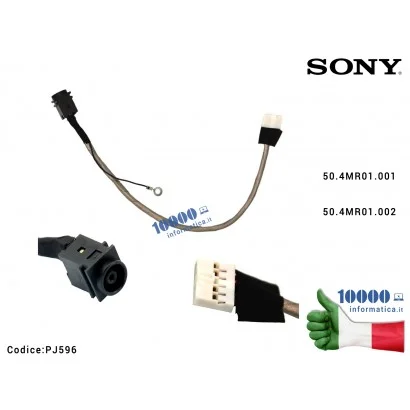 PJ596 Connettore DC Power Jack PJ596 SONY SVE17 SVE171 (Z70CR) SVE171A11M SVE171G12L SVE171E13L SVE171C11M SVE171C4E SVE171D4...