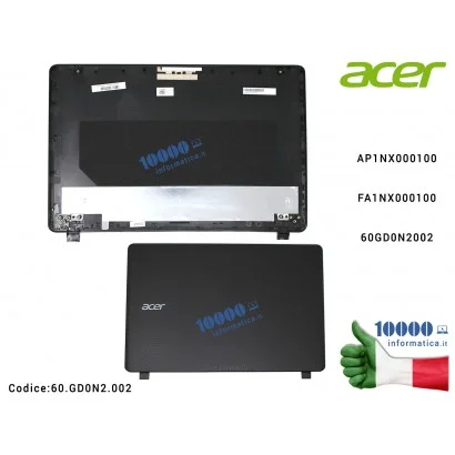 60.GD0N2.002 Cover LCD ACER Extensa 2540 Aspire ES1-523 ES1-524 ES1-532G ES1-533 ES1-572 [NERO] 60GD0N2002 AP1NX000100 FA1NX0...