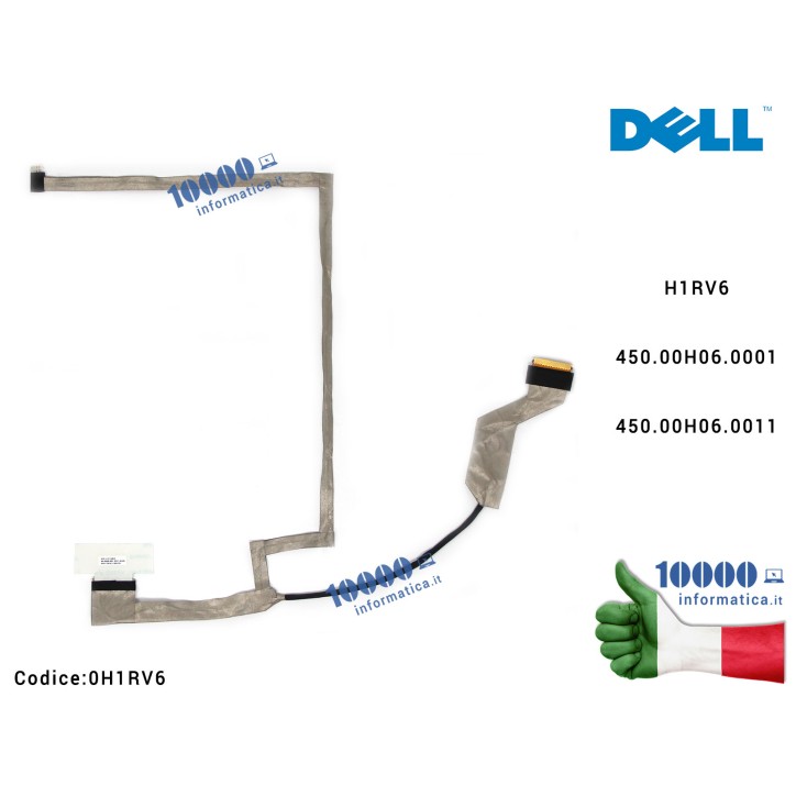 Cavo Flat LCD DELL [40 PIN] Inspiron 3541 3542 3543 3546 3549 5542 7542 15 3000 450.00H06.0001 450.00H06.0011 H1RV6
