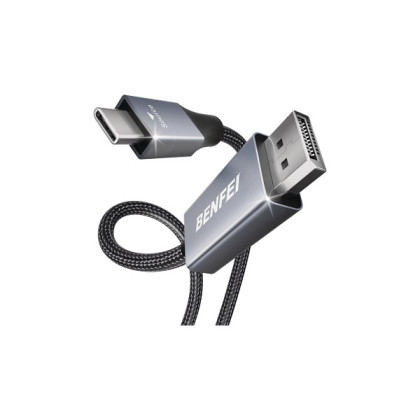 000207grey USB-C to DisplayPort 8K Cable - 1.8m