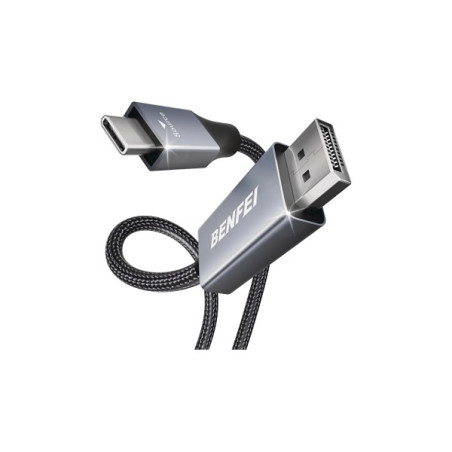 000207grey USB-C to DisplayPort 8K Cable - 1.8m