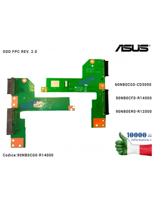 Connettore HDD Board Hard Disk Scheda Lettore Ottico ASUS X541U X541UV X541UVK X541UAK 60NB0CG0-CD3000 90NB0CF0-R1400090NB0ER0-R