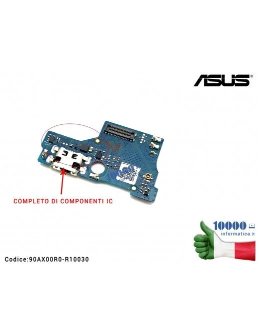 Connettore Ricarica USB DC Power Board Charging PCB ASUS ZenFone Live L1 ZA550KL (X00RD) ZenFone Live L2 ZA550KL